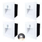 4 balizador Com Sensor De Presença Embutido Parede Led Lup73 4 balizador Com Sensor De Presença Embutido Parede Led Lup73