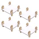 4 Bandejas Provençal Quadrada Flat Linha Premium - Mdf Branco