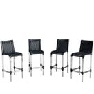 4 Banquetas Charme de Alumínio para Bar, Balcão, Bistrô