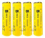 4 Bateria Recarregável Jws 14500 3.7 1200mah Lanterna Tática