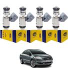 4 Bico Injetor Fiat Linea 1.9 16V 2009 a 2011 IWP005 Magneti
