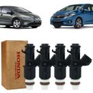 4 bicos injetores fit new civic 1.8 2003 a 2008 16450pwa003