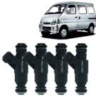 4 bicos injetores jr pick up chana 2007 a 2013 0280155964