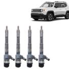 4 bicos injetores toro compass renegade diesel 0445110682