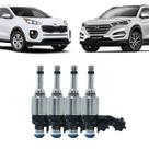 4 bicos injetores tucson veloster ceed sportage 353102b160