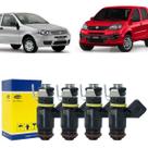 4 bicos injetores uno way vivace palio evo 1.0 8v ipe016