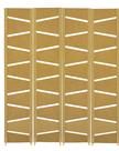 4 Biombo Slim Reto Com Pés Folha Painel Mdf Cru Divisor Divisória Separador De Ambiente Vários Modelos
