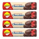 4 Biscoito Recheado Lowçucar 120g Sabores Diet Zero Açúcar Chocolate