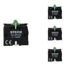 4 Bloco de Contato Auxiliar Steck SLPL42 660V 1NA Frontal 4 Bloco de Contato Auxiliar Steck SLPL42 660V 1NA Frontal