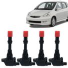 4 bobinas de ignição fit 1.4 8v dianteira 03 a 08 cm11109