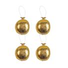 4 Bola De Natal Romã Enfeite Árvore de Natal Dourado 10Cm 4 Bola De Natal Romã Enfeite Árvore de Natal Dourado 10Cm