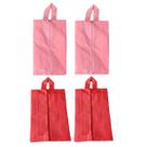 4 Bolsa Porta Sapato Viagem Nécessaire Tenis Calçado Roupa Mochila Rosa Salmão