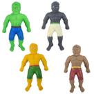 4 Boneco Lutador Estica e Puxa Anti Stress Sortido Castela
