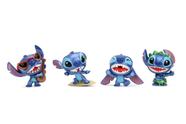 4 Bonecos Disney Stitch Surfing Dancing Ukelele Metalfigs Jada - 801310362051