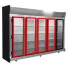 4 Borracha Gaxeta Expositor Para Polofrio 2157 Porta de Vidro 50x150