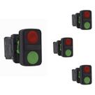 4 Botão Comando Duplo XB5 Schneider 22mm 1NA+1NF VD/VM