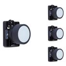 4 Botão De Comando Steck SLPRN5 Branco Para Automação IP40 4 Botão De Comando Steck SLPRN5 Branco Para Automação IP40