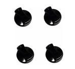 4 Botão Manipulador Preto Para Fogão Cooktop Fischer 4 Bocas