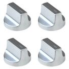 4 Botão Manipulo Cromo Fogão Brastemp BFS5 BYS5 BFD5 BFO4 4 Botão Manipulo Cromo Fogão Brastemp BFS5 BYS5 BFD5 BFO4