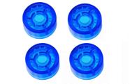 4 Botões Protetor Night Glow Footswitch Pedal Topper Azul