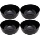 4 Bowls Vidro Opalino 300ml Cumbuca Servir Diwali Black 12x5cm Cereal