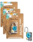 4 cadeado fashion square com chave azul colorido