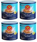 4 CAFE Com LEITE Original Solúvel Três CORAÇÕES Lata