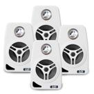 4 Caixa De Som Ambiente Leson Branca 70w 8 Ohms 4 Pol