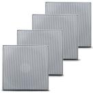 4 Caixa Leson Quadrada Branca Embutir Gesso Som Ambiente 70w 4 Caixa Leson Quadrada Branca Embutir Gesso Som Ambiente 70w