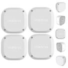 4 Caixas de Passagem VBOX 1100 E Intelbras Branca Uso Externo para Câmeras CFTV com IP66