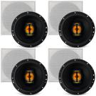 4 Caixas De Som Ambiente Embutir Leson Jb6 Flex 110w 4 Ohms