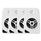 4 Caixas de Som Para Ambientes LeSon 4 Polegadas 70w 8 Ohms - Branca Bluetooh Lojas Área Gourmet Restaurantes Ambientes