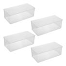 4 Caixas Organizadoras My Box 30cm Guarda Objetos Pequenos Roupa Intima Sutiã Cueca Calção Toalha