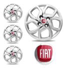4 Calota Fiat Mobi 17/18 Aro 14 - Prata (CL10196PN)
