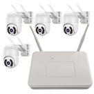 4 Cameras Sem Fio NVR DVR Wifi App Celular Microfone Alto Falante Segurança Infravermelho Rua Casa Loja Garagem Empresa Comercio Quintal Varanda