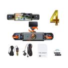 4 Canais 1080P 360 graus Câmera DVR Para Carro Com Lente Rotativa, Visão Frontal, Interna E Traseira,