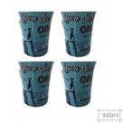 4 Caneca 340ml Home Office Achocolatado Leite Quente