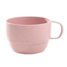 4 Caneca ecológica de fibra de trigo com cabo de fita simples e biodegradável