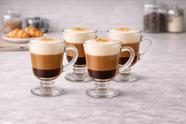 4 Canecas Capuccino Vidro 120mL