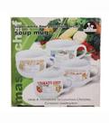 4 Canecas para Sopa Ceramica Sortidas