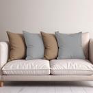 4 Capas Almofadas Veludo Sofa Tons Cores 45x45