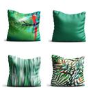 4 Capas de almofada 42x42 Araras verdes Atelier Valverde
