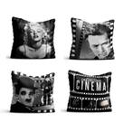 4 Capas de almofada 42x42 cinema Marylin e Cia Atelier Valverde