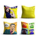4 Capas de almofada 42x42 We can do it quadrinhos Atelier Valverde