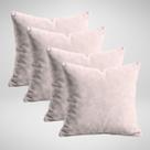 4 Capas de Almofada 50x50cm Decorativas Sala Sofá Quarto Cama 50x50 cm Glamour