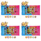 4 Cartela Boobie Goods Card com 4 unidades cada para colorir colecionaveis desenhos fofos novidade