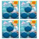4 Cartelas x 3 BLOCOS Tablete Sanitário 45g para CAIXA ACOPLADA TRIPLO Novo Frescor Kit 12 Unidades Fragrância Aroma:Mar