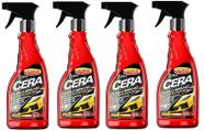 4 Ceras Líquidas Duplo Brilho Luxcar - Silicone E Carnaúba