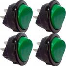 4 Chave Interruptor 16101 Tecla Liga/Desliga 6A 2 Posições Verde MarGirius