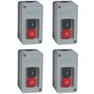 4 Chave Motor Botão 30a Cs102 2cv 250v C1a1femp Start Stop